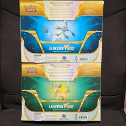 Pokemon Glaceon VSTAR & Leafeon VSTAR Special Collection Box Lot 2 - Image 2