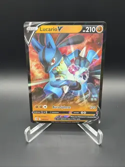 Fusion Strike Pokemon Card, Lucario V 146/264 Ultra Rare - Image 1