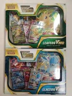 Pokemon - Sword & Shield - Glaceon & Leafeon Vstar Collection Boxes - Set - Image 1