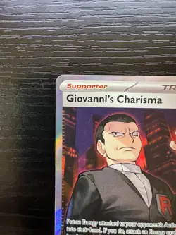Pokemon Giovanni's Charisma Ultra Rare Full Art Holo SV151 197/165 - Image 2