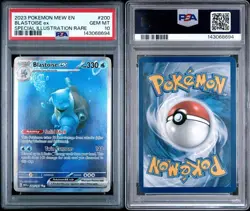 Pokemon Blastoise ex 200/165 PSA 10 SV151 Special Illustration Rare Holo En - Image 3