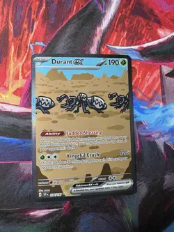 Pokemon Durant EX Special Illustration Rare Sv08 Holo 236/191 190 HP Card - Image 2