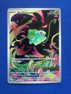 Bulbasaur Stamped Promo Card 133/132 Pokemon TCG Mega Evolution NM Near Mint - Image 1