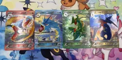 Pokemon ID Blue And Red Chinese Set Lot Of 4 SSR Cards - Image 1