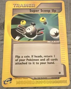 Pokemon E Reader Expedition base set Trainer Super Scoop Up 151/165 SHARP LP+ - Image 1