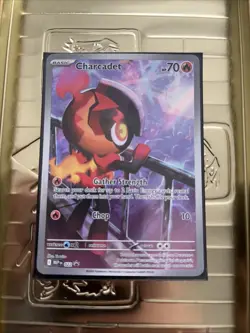 Pokemon TCG Charcadet SVP 22 Black Star Promo Phantasmal Flames - Image 1