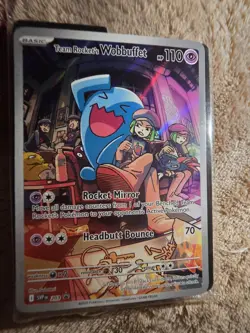 Pokemon TCG Team Rocket's Wobbuffet SVP203 Stamped SEALED - Image 1