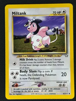 Miltank 41/111 Uncommon Neo Genesis Pokemon Unlimited Near Mint - Image 1