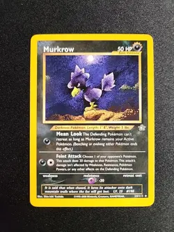 Pokemon TCG Murkrow Neo Genesis 24/111 Unlimited Rare, NM Condition - Image 1