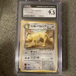 Dark Persian Japanese Rocket Gang CGC 9.5 Mint+ Pokemon 1997 Vintage - Image 1
