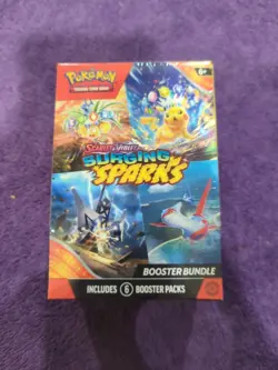 Pokemon TCG Surging Sparks Booster Bundle - Factory Sealed - 6 Booster Packs - Image 1
