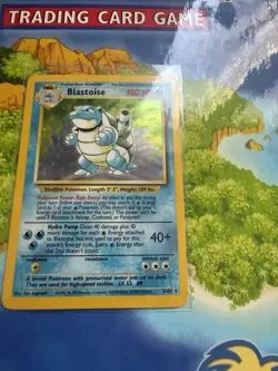 Pokemon Blastoise Base Set Holo Rare MINT/NM+ WoTC 1999 💎 PSA READY - Image 3