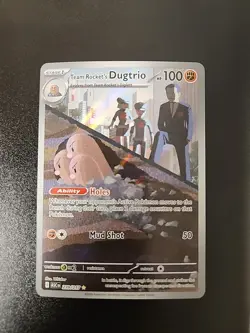 Team Rocket's Dugtrio 239/217 Illustration Rare, Ascended Heroes Pokemon TCG, NM - Image 1