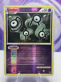 Pokemon Undaunted 40/90 Unown Reverse Holo LP - Image 1