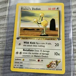 Blaine's Doduo 1st Edition 61/132 Gym Challenge Pokemon Card - Image 1