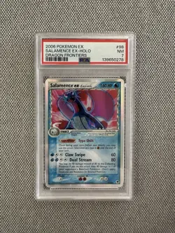 Pokemon Dragon Frontiers Salamence 98 Delta Species PSA 7 Near Mint - Image 1