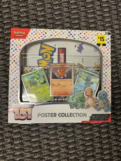 Pokemon TCG: Scarlet & Violet 151 Poster Collection Box 3 Packs New Sealed 820650853166 - Image 1
