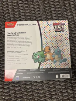 Pokemon TCG: Scarlet & Violet 151 Poster Collection Box 3 Packs New Sealed 820650853166 - Image 2