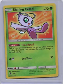 Shining Celebi - SM79 Holo Promo Sun & Moon Promo Pokemon Near Mint - Image 1