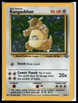 Kangaskhan Pokemon Jungle Unlimited Holofoil 5/64 Rare LP - Image 1