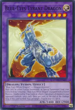 x1 Blue-Eyes Tyrant Dragon - MP25-EN042 - Starlight Rare - 1st Edition Yu-Gi-Oh! - Image 1