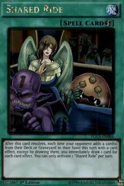 Shared Ride 1st Ed Gold Rare PGL3-EN084 Yu-Gi-Oh! - Image 1
