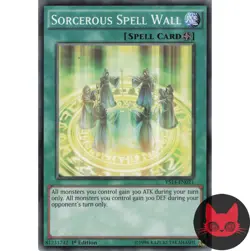 Yugioh Sorcerous Spell Wall YS14-EN021 Common 1st Edition NM - Image 1