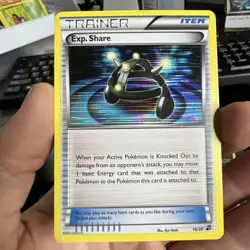EXP Share Trainer 18/20 Dragon Vault Holo Pokemon card Trainer - Image 1