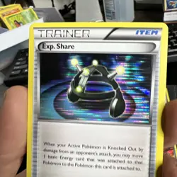 EXP Share Trainer 18/20 Dragon Vault Holo Pokemon card Trainer - Image 3