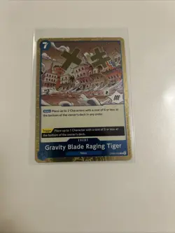 One Piece CCG Gravity Blade Raging Tiger OP06-058 Rare The Best Vol.2 NM - Image 1