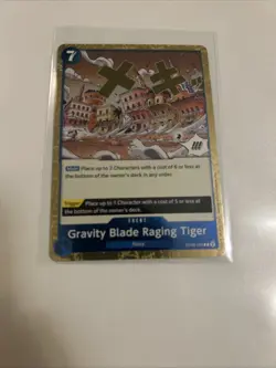 One Piece CCG Gravity Blade Raging Tiger OP06-058 Rare The Best Vol.2 NM - Image 3