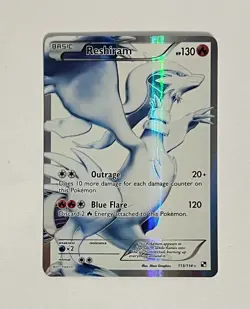 Pokemon TCG Reshiram Black & White Full Art Ultra Rare Holo Card 113/114 - Image 4