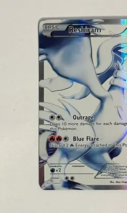 Pokemon TCG Reshiram Black & White Full Art Ultra Rare Holo Card 113/114 - Image 5