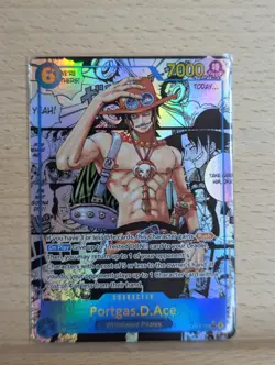 One Piece Card Carrying On His Will Portgas.D.Ace OP13-119 SEC Manga English! - Image 1