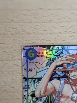 One Piece Card Carrying On His Will Portgas.D.Ace OP13-119 SEC Manga English! - Image 2