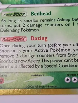 Pokemon TCG Snorlax 10/101 Delta Species Holo Card Rare 2006 LP/NR MINT - Image 3
