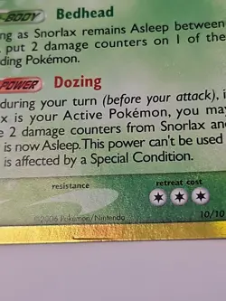 Pokemon TCG Snorlax 10/101 Delta Species Holo Card Rare 2006 LP/NR MINT - Image 4