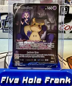 Mimikyu V TG16/TG30 Ultra Rare Brilliant Stars Trainer Gallery Pokemon Card - Image 1