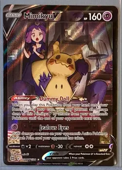 Mimikyu V TG16/TG30 Ultra Rare Brilliant Stars Trainer Gallery Pokemon Card - Image 2