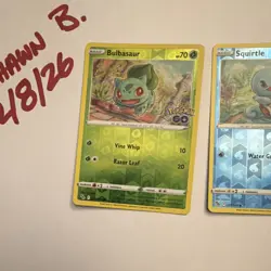 Nintendo Pokemon Bulbasaur Squirtle Charmander Pokemon GO Holo Card Lot - 3 Car… - Image 2