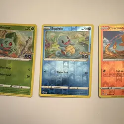 Nintendo Pokemon Bulbasaur Squirtle Charmander Pokemon GO Holo Card Lot - 3 Car… - Image 3