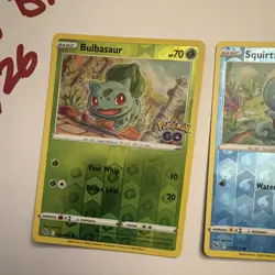 Nintendo Pokemon Bulbasaur Squirtle Charmander Pokemon GO Holo Card Lot - 3 Car… - Image 5