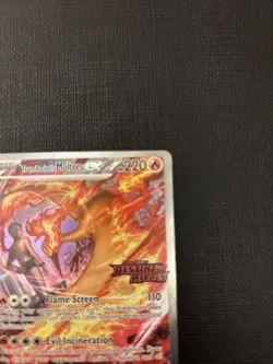 Pokemon TCG Team Rockets Moltres EX Card 229/182 Destined Rivals SIR - Image 3