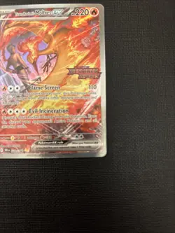 Pokemon TCG Team Rockets Moltres EX Card 229/182 Destined Rivals SIR - Image 4