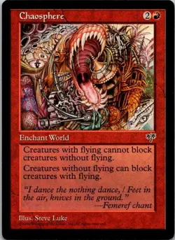 MTG Magic The Gathering Mirage Chaosphere Played See Scan C - Image 1