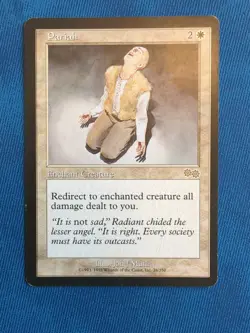 Moderatly Played, English - 1 x MTG Pariah Urza's Saga - Image 1