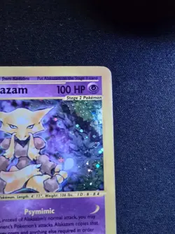 Alakazam Holo 1/165 Expedition Base Set Pokemon Card 2002 LP/NM - Image 2