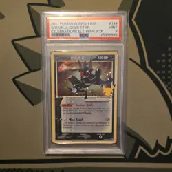 Pokemon TCG Greninja Gold Star SWSH144 25th Celebrations Promo PSA 9 - Image 1