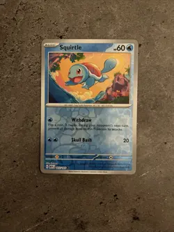 Squirtle #007/165 (SV: Scarlet & Violet 151) - Pokemon TCG - Reverse Holo - M/NM - Image 1