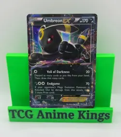 Umbreon EX 55/124 Fates Collide (2016) Ultra Rare Extended Art Holo Pokemon TCG - Image 1